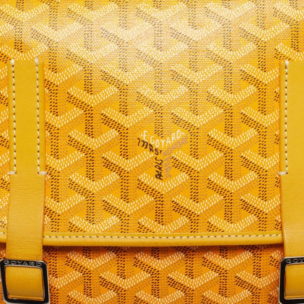 Goyard Belvedere Mm Yellow Goyardine Coated Canvas And Leather Saddle Bag - Picture 5 of 7